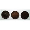 Image 1 : INDIAN ONE CENT LOT: 11885 GOOD, 1885 XF+, 1905 CH BU R+B