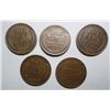 Image 2 : 5 "S" Mint Lincoln Cents, 15-S VF,21-S XF, 23-S XF, 24-S VF/XF.26-S XF