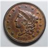 Image 1 : 1838 Large Cent Ch Brown Unc 60+ Well struck attractive