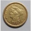 Image 1 : 1853 $2 1/2 Gold VF, unevenly struck, but no damage