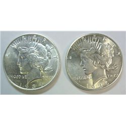 1934D and 1935 Peace $  nice  AU's