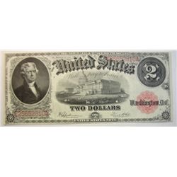 1917 $2   Legal tender note     choice CU