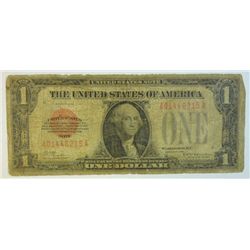 1928 $1.00 U.S. LEGAL TENDER NOTE, AVERAGE CIRCULATED