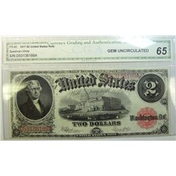 1917  $2  legal tender note  CGA65