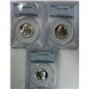 Image 1 : 3 PCS 1960-D WASHINGTON QUARTER PCGS MS65 GEM