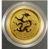 Image 1 : 2012 AUSTRALIAN 1/20th OUNCE .999 GOLD DRAGON, BEAUTIFUL PROOF COIN