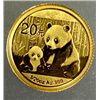 Image 1 : 2012 20 YUAN 1/20th OUNCE .999 GOLD PANDA, BEAUTIFUL PROOF COIN, SEALED