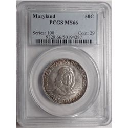 PCGS 1934 Maryland GemBU66 Light golden tone, STUNNING! 194287 minted