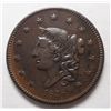 Image 1 : 1836 Large Cent Matron Head Coco Br XF/AU Close to AU, great type coin!