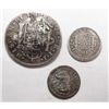 Image 2 : 3 Spanish Colonial Unattribute 1795 2 real mny chopmarks 1758 1/2 real, 1783 1/2