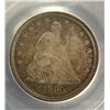 Image 2 : 1880 LIBERTY SEATED QUARTER PCGS PF. 65 SUPERB COLORS, ORIGINAL! OUTSTANDING!