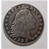 Image 1 : 1795  half dime  F/VF has prob been cleaned