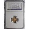 Image 1 : 1854 T2 $1 Gold    NGC AU obv graffiti