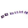 Image 1 : Natural 5.13ctw Amethyst Emerald Cut 7x5 (6) Stone