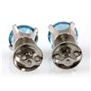 Image 3 : Genuine 2.20 ctw Topaz Stud Earring 14k 0.92g