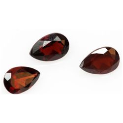 Natural 3.67ctw Garnet Pear Shape 6x9 (3) Stone