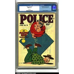 Police Comics #31 Mile High pedigree (Qual...