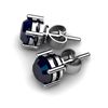 Image 1 : Sapphire 1.30ctw Earring 14kt White Gold
