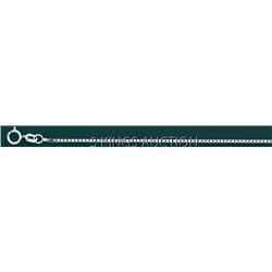 BOX CHAIN WHITE 22in. 3.9 grs 14kt W Gold