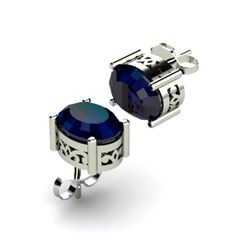 Sapphire 2.00ctw Earring 14kt White Gold