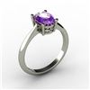 Image 1 : Amethyst 1.25 ctw Ring 14kt White Gold