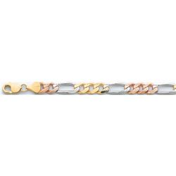 FIGARO 3+1 3COLOR 250 9.7mm 26in. 96.2 grs 14kt 3tone G