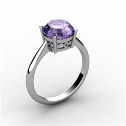 Tanzanite 2.50 ctw Ring 14kt White Gold