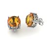 Image 1 : Citrine 3.30ctw Earring 14kt White Gold