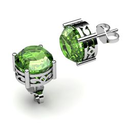 Tourmaline 2.00ctw Earring 14kt White Gold