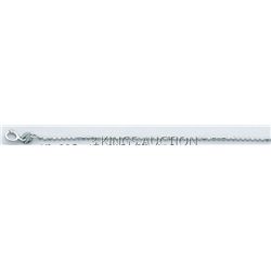 BALL CHAIN 18in. 3.4 grs 14kt W Gold