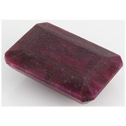 Ruby 297.5ct Loose Gemstone 50x35mm Emerald Cut