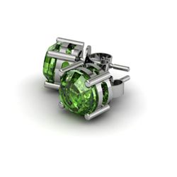 Tourmaline 4.00ctw Earring 14kt White Gold