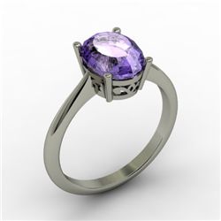 Tanzanite 2.50 ctw Ring 14kt White Gold