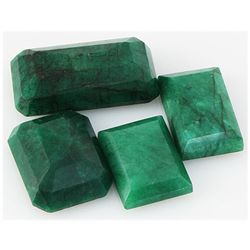 Emerald 249ct Loose Gemstone Mix Sizes Emerald Cut