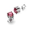 Image 1 : Garnet 2.00ctw Earring 14kt White Gold