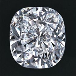 GIA 1.00ctw Certified Cushion Brilliant Diamond E,VVS2