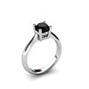 Image 1 : Black Diamond 0.85ctw Ring 14kt White Gold