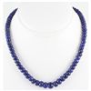 Image 1 : 281.23ctw Natural Sapphire Rondelles Necklace