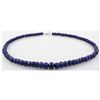 Image 2 : 281.23ctw Natural Sapphire Rondelles Necklace