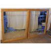 Image 1 : TWO INNER BEVELED BEAUTIFUL OAK FRAMED MATCHING
