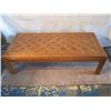 Image 1 : LONG SKINNY WOODEN SHORT COFFEE TABLE