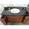 Image 1 : COMPLETE MARBLE TOPPED VICTORIAN STYLE SINK