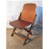 Image 1 : ANTIQUE WOOD FOLDING CHAIR