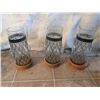 Image 1 : CHOICE OUT~ HAND BLOWN GLASS & IRON CANDLE HOLDERS