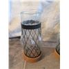 Image 2 : CHOICE OUT~ HAND BLOWN GLASS & IRON CANDLE HOLDERS