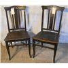 Image 1 : 2 WOODEN ANTIQUE MATCHING CHAIRS