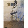 Image 1 : Small Wrought Iron Yard Art Wind Mill, about 4'