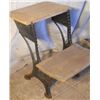 Image 2 : Cast Iron Antique Black school desk w/o backing