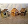 Image 2 : 3 Wood Hand Made Bird Houses