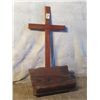 Image 1 : Wooden Cross with Podium Wooden bible stand